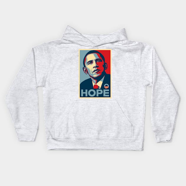 Hope Obama Shirt Kids Hoodie by African American Boxing line